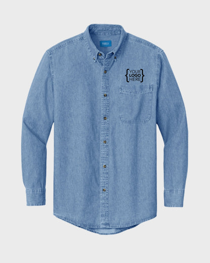 Port & Co™ Long Sleeve Value Denim Shirt