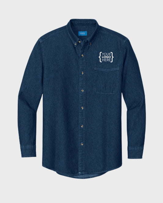 Port & Co™ Long Sleeve Value Denim Shirt