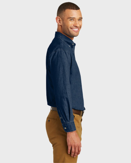 Port & Co™ Long Sleeve Value Denim Shirt