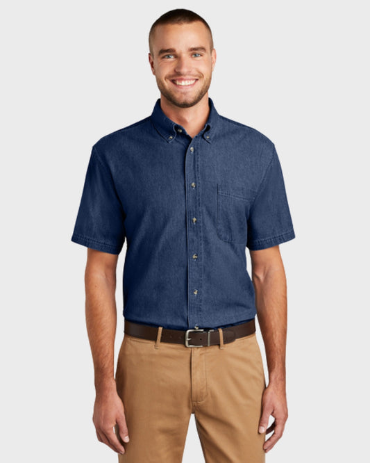 Port & Co™ Short Sleeve Value Denim Shirt