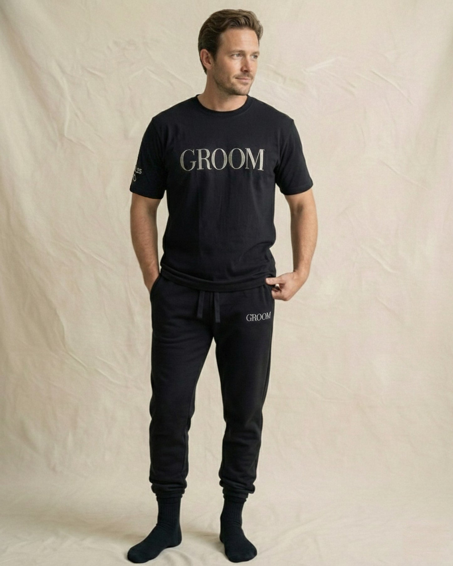 Groom Edition Black Tee