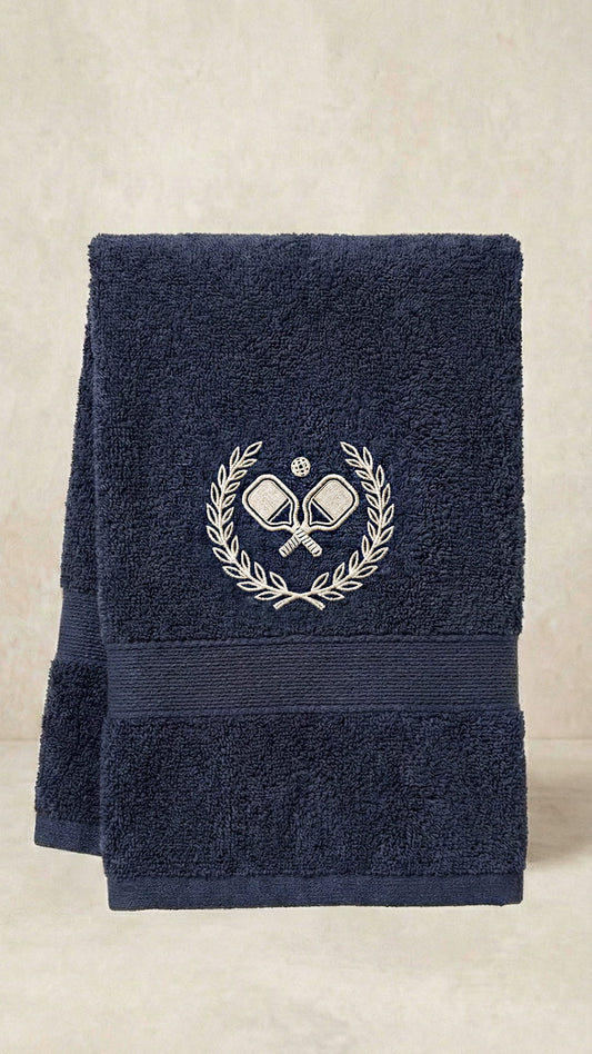 Unisex Heritage Pickleball Towel | Navy