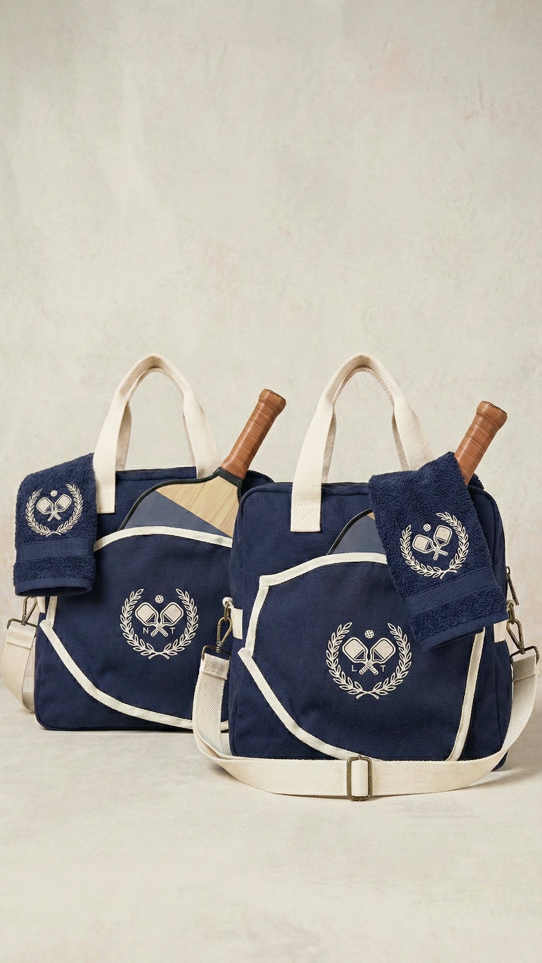 Unisex Heritage Pickleball Towel | Navy