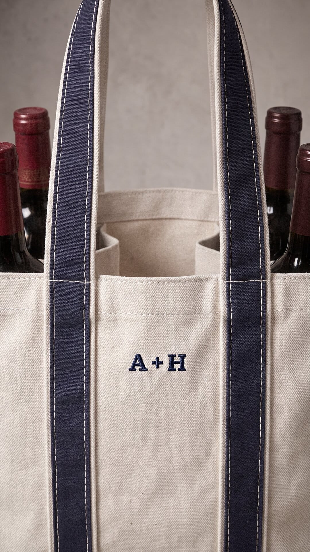 Personalized Anniversary Picnic Set | Embroidered Blanket & Wine Carrier