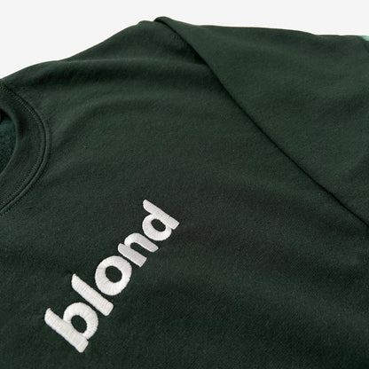 Blond Text Embroidered Sweatshirt